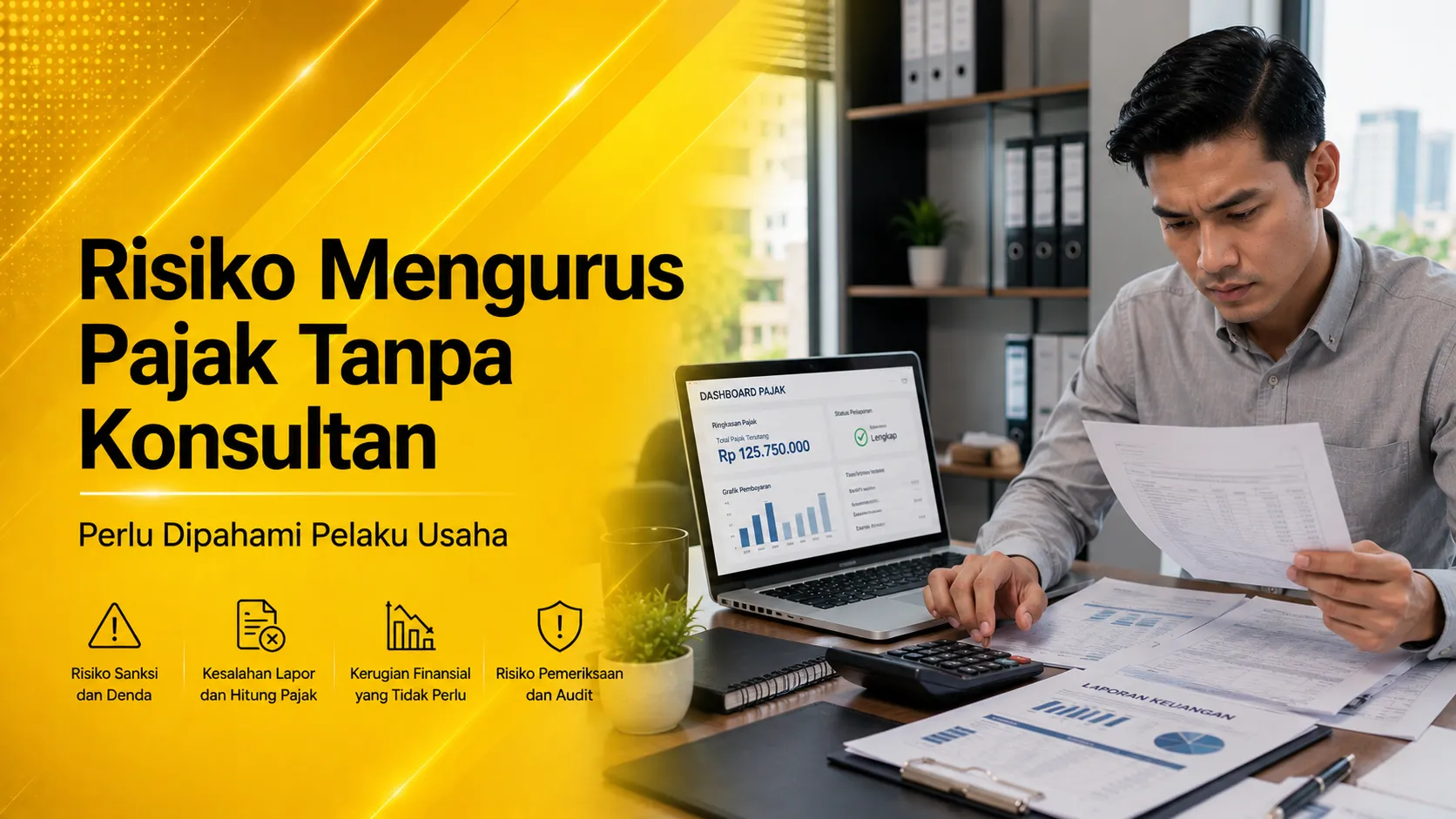 Risiko Mengurus Pajak Tanpa Konsultan bagi pemilik bisnis dan profesional